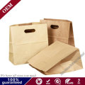 Shopping Bag Die Cut Handle Brown Kraft Paper Bag for Food Packaging